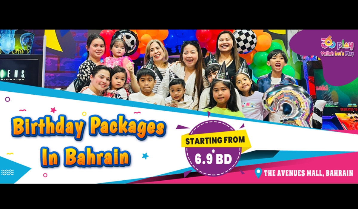 Birthday Party Package in Bahrain Starting at BD 6.9 Per Kid
